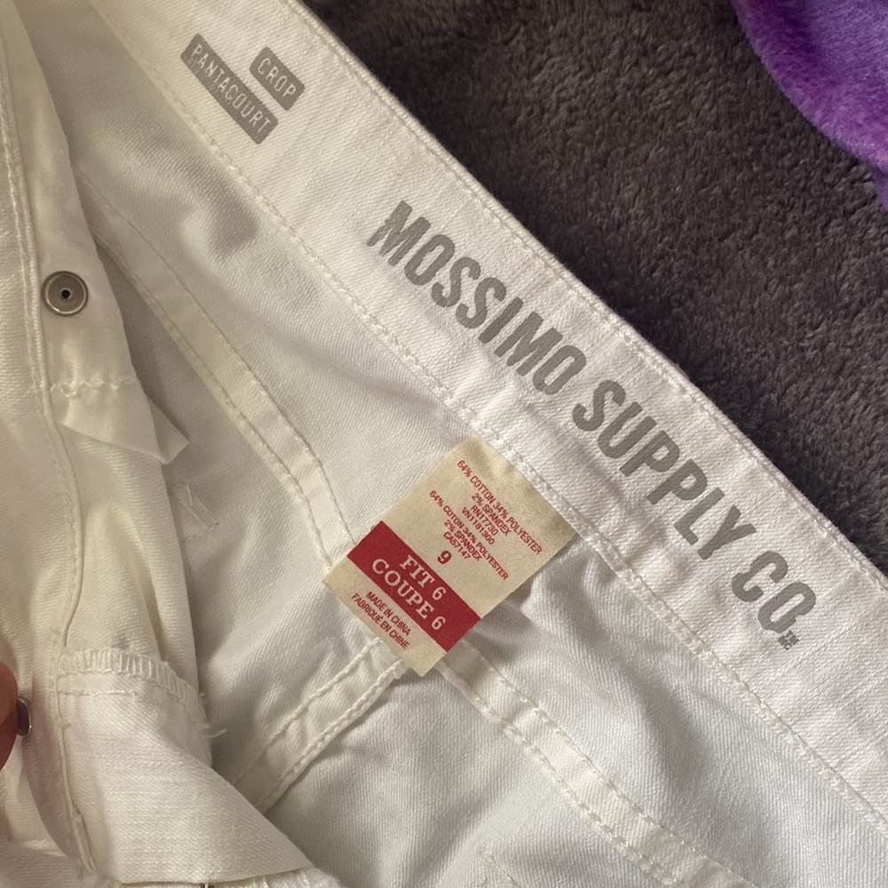 White Cropped Jeans - Picture 3 of 3
